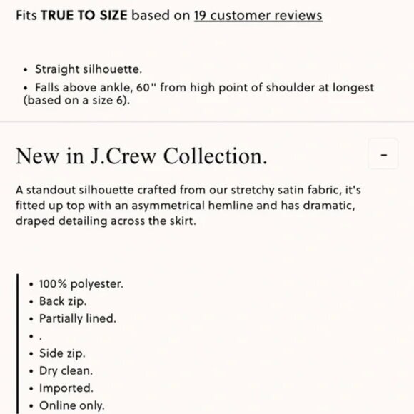 J.Crew Collection asymmetrical ruched dress in stretch satin - Picture 7 of 7